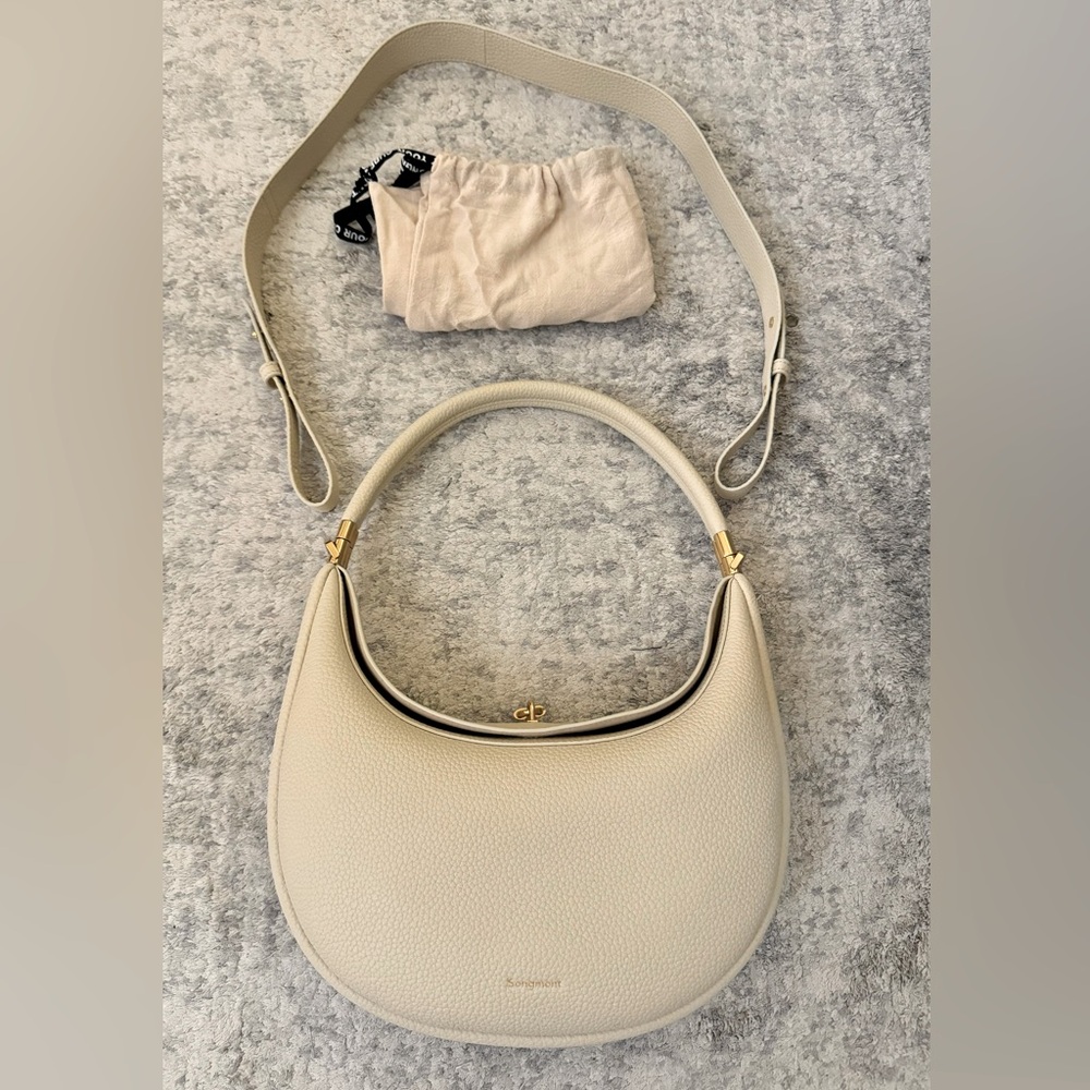 Songmont Leather Luna Bag - Ivory. Only used two times. Excellent condition.